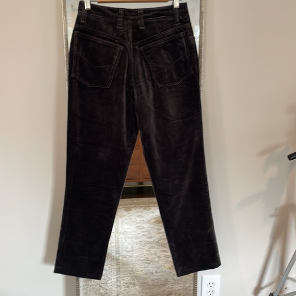 Claudio Agnelli Treviso Brown Velvet Ankle Pant - Picture 7 of 13